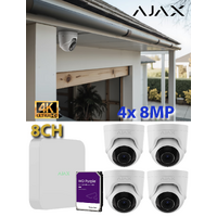 4 x 8MP + 8CH 4TB AJAX WTE