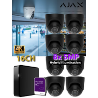 8 x 5MP HL + 16CH 4TB AJAX BLK