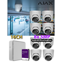 8 x 5MP HL + 16CH 4TB AJAX WTE