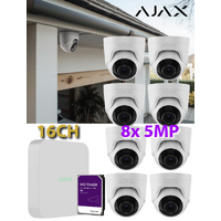 8 x 5MP + 16CH 4TB AJAX WTE