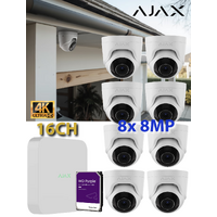 8 x 8MP + 16CH 8TB AJAX WTE