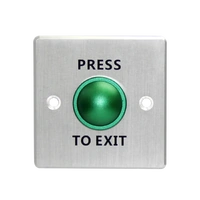 Exit Button Silver