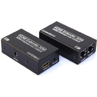 HDMI over (Cat5e/6) max.30 Metres 
