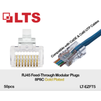 Cat5e/Cat6 Feed-Through ( 50pcs Pack )