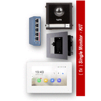 (IP) Modular + 1x(White) Monitor KIT (Flush)