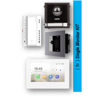 (2W) Modular + 1x(White) Monitor KIT (Flush )