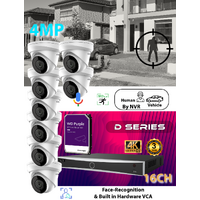 16ch NVR (4TB) + 8x (4MP) Camera KIT