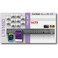 16ch TVI-DVR (4TB) + 10x (5MP) Camera KIT