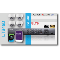 4ch TVI-DVR (2TB) + 4x (5MP) Camera KIT