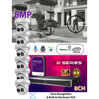 8ch NVR (4TB) + 6x (8MP) Camera KIT