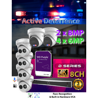 8ch NVR + 4x 6MP + 2x 8MP AD