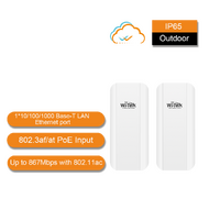 WI-TEK 5km Outdoor 867Mbps Wireless Point-to-Point CPE Kit V2