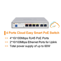 WI-TEK 4 Port Cloud PoE Switch