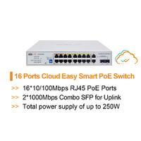 WI-TEK 16 Port Easy Cloud PoE Switch