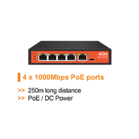 WI-TEK Gigabit 4 Port PoE Extender
