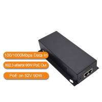 WI-TEK 90W Industrial PoE Injector
