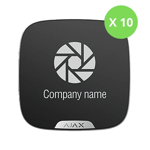 Brand Plate Black 10x