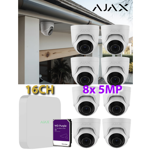 8 x 5MP + 16CH 4TB AJAX WTE