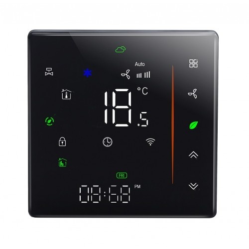 Fancoil Thermostat Black ZB
