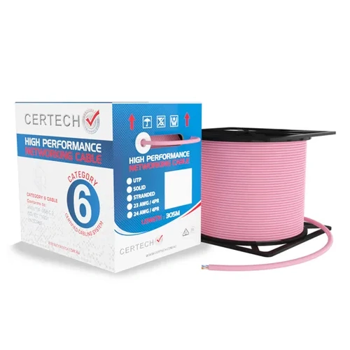 Certech 305M Cat6 Pink