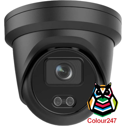 4MP IP Colour247 Turret (2.8mm Fixed-Lens) Black