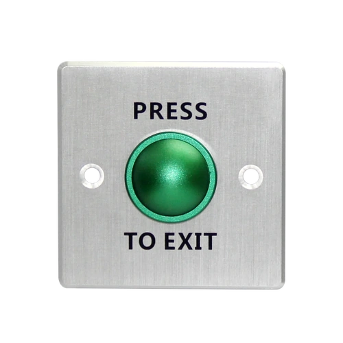 Exit Button Silver