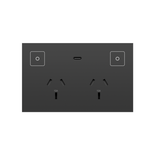 Socket Double P-BLK