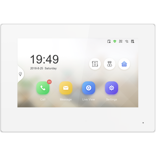 (2-Wire) Intercom Monitor (7") White