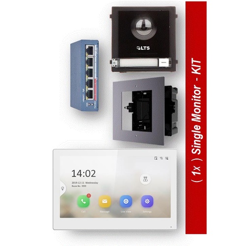 (IP) Modular + 1x(White) Monitor KIT (Flush)