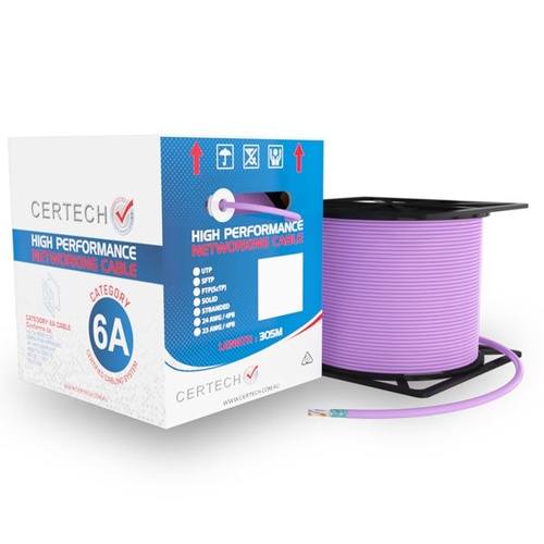 "CERTECH 305M Cat6A 10G F/UTP