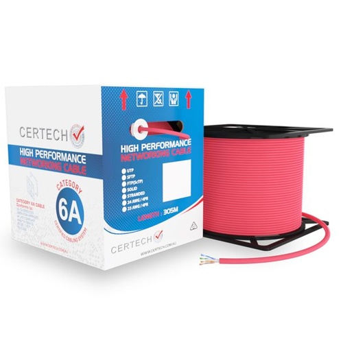 "CERTECH 305M Cat6A 10G U/UTP
