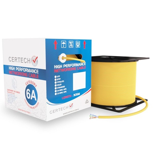 "CERTECH 305M Cat6A 10G U/UTP