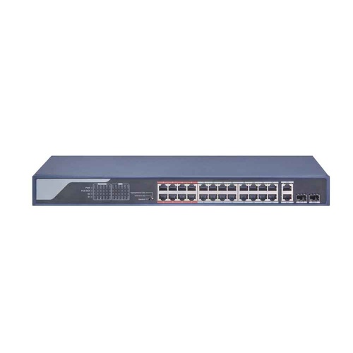 24ch PoE Switch (370W) 2x Up-Ports