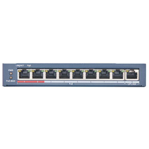 8ch PoE Switch (115W) 1x Up-Ports