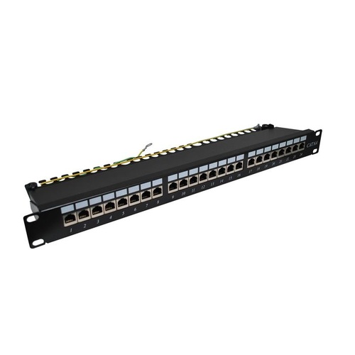 "CERTECH 24 Port 19"" Cat6A Sh