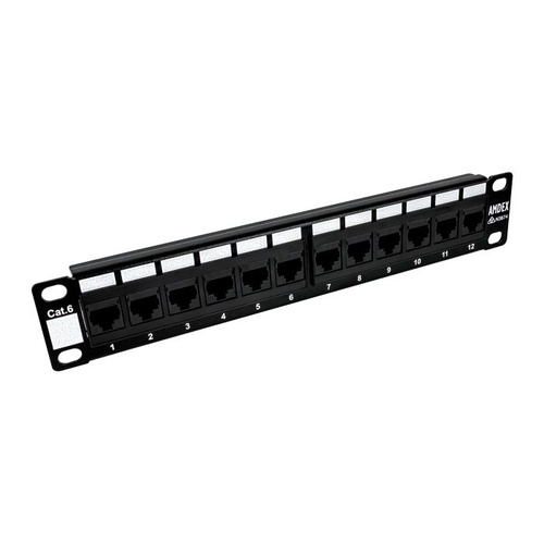 "10"" 12 Port Cat6 Patch Panel
