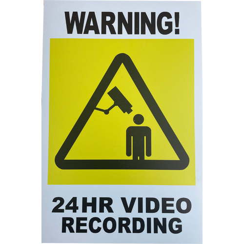 CCTV Warning Sign (4x Mounting Eyelets) 