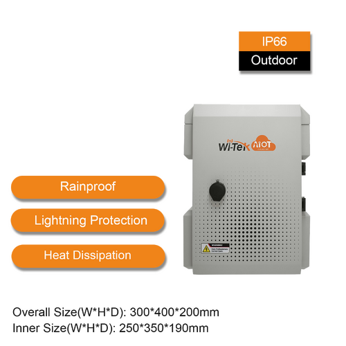 WI-TEK IP66 and IK10 IoT Housing 300x400x200 mm