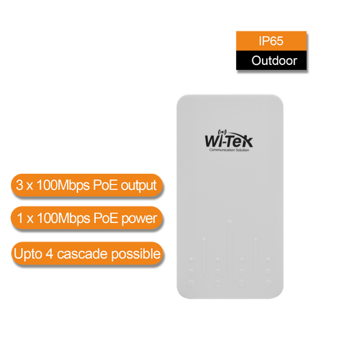 WI-TEK Outdoor 100Mbps PoE Extender