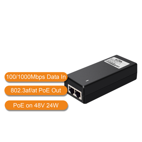 WI-TEK 48V 24W PoE Injector