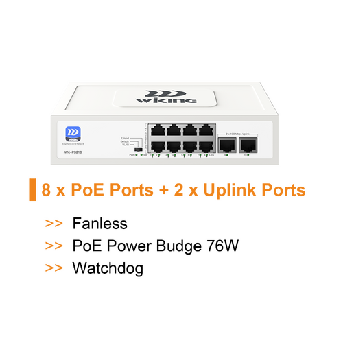 WI-TEK Wiking 8 Port PoE Switch