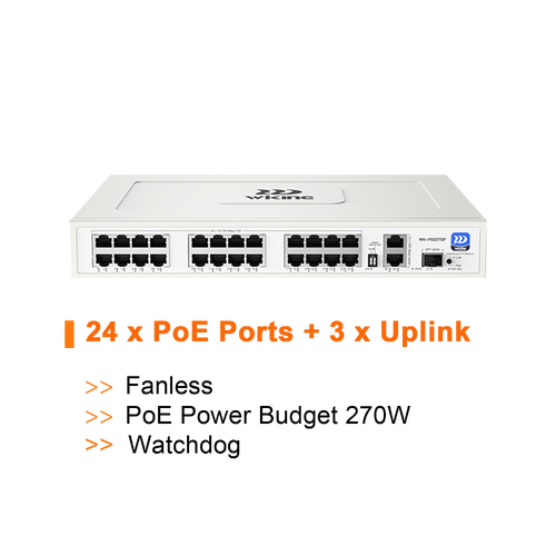 WI-TEK Wiking 24 Port PoE Switch